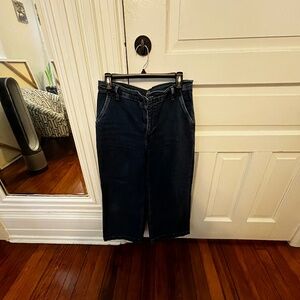 J. Crew Wide Leg Crop Denim